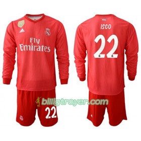 Billige Fotballdrakter Real Madrid Isco 22 Barn Tredjedraktsett 2018/19 Langermet